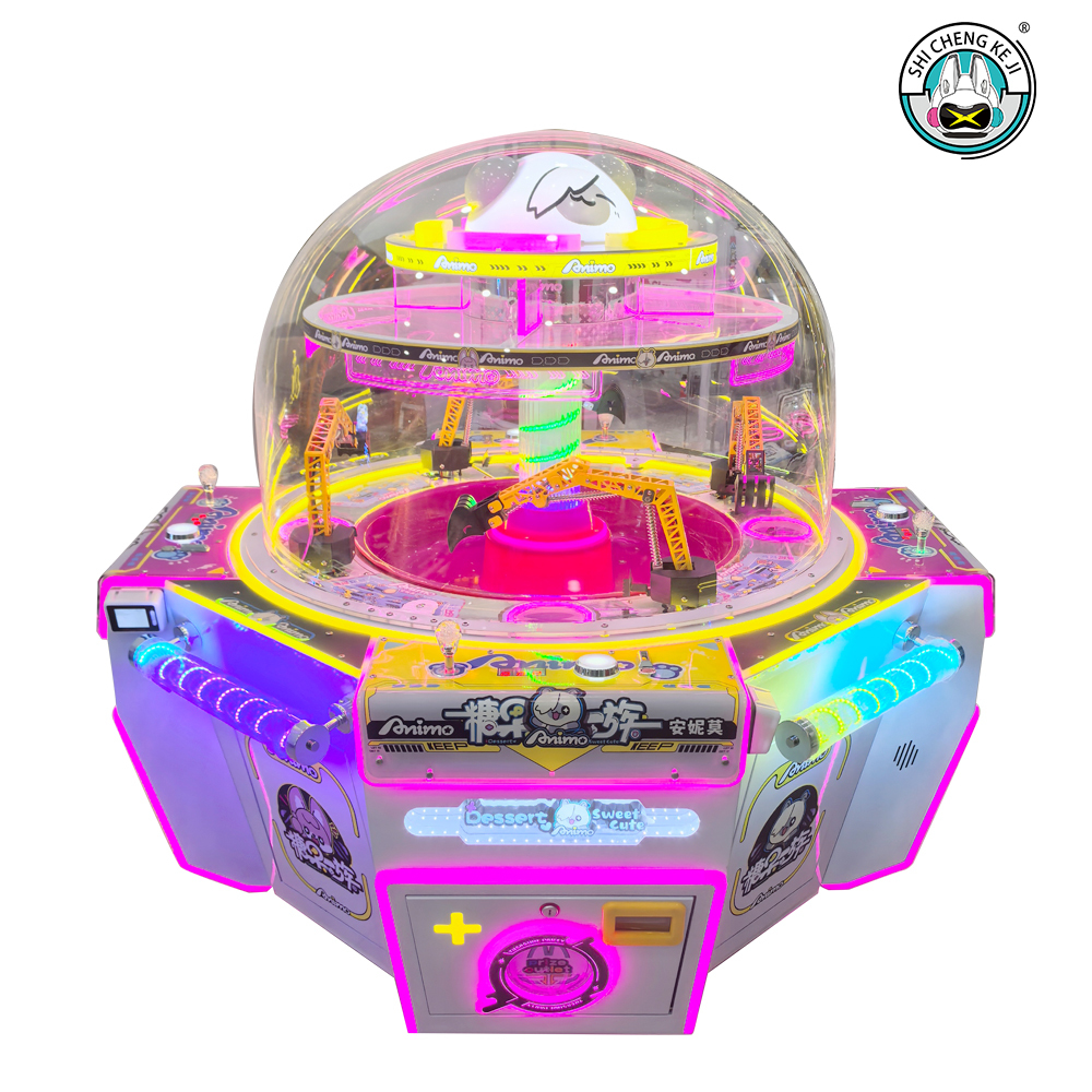 Coin Operated Amusements Kids Candy Vending Claw Ball Crane Catch Candy ...