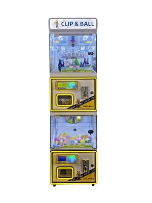 Commercial Clip and Ball Machine, Dual Gameplay for Family Entertainment Center